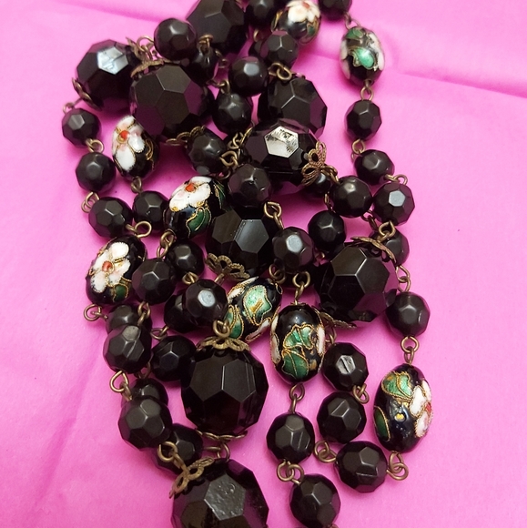 Vintage necklace cloisonne - Picture 6 of 10